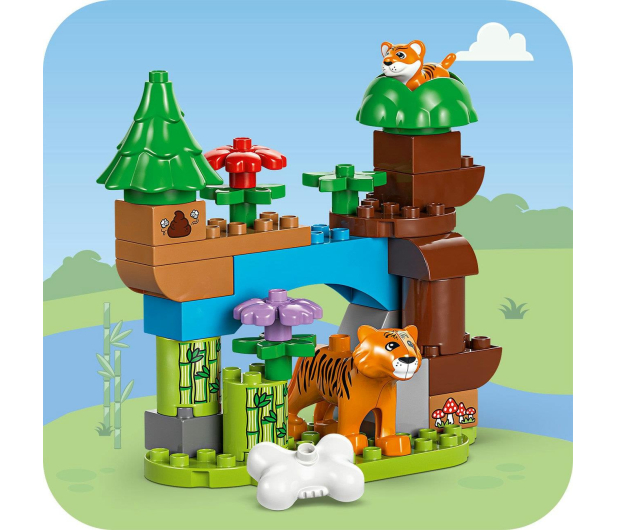 LEGO DUPLO 10446 Rodziny dzikich zwierząt 3 w 1 - 1283652 - zdjęcie 3